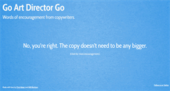 Desktop Screenshot of goartdirectorgo.com